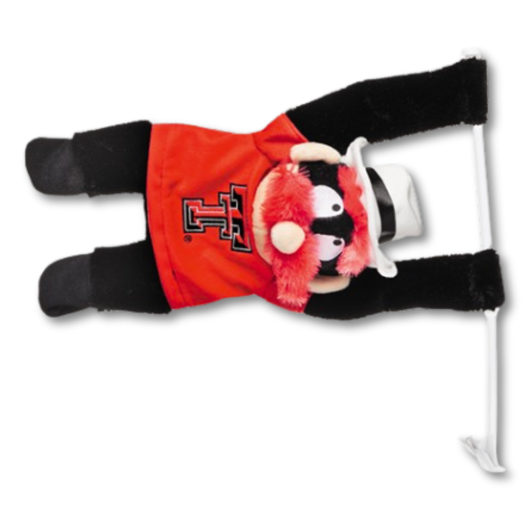 Raider Red Mascot Car Flag