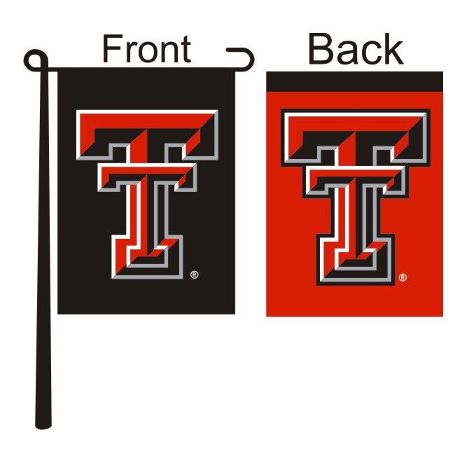 Two Sided Garden Flag Red/Black 13" x 18"