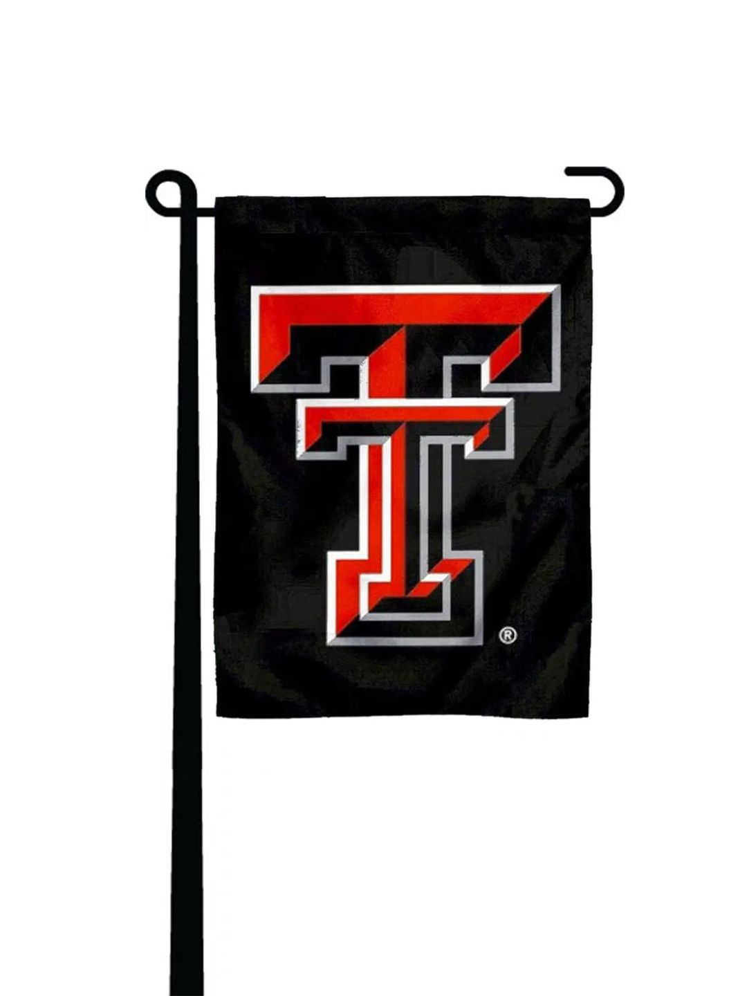 Two Sided Garden Flag Red/Black