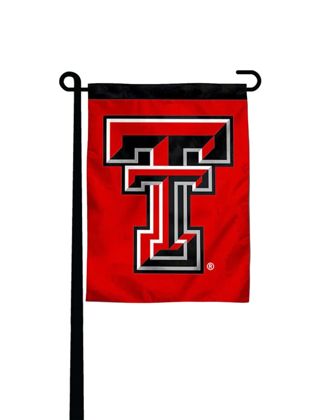 Two Sided Garden Flag Red/Black
