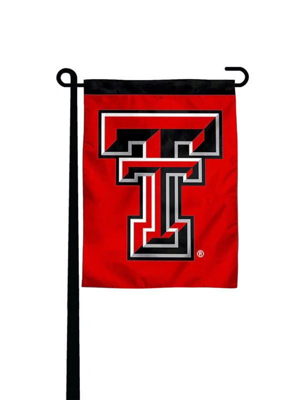 Two Sided Garden Flag Red/Black