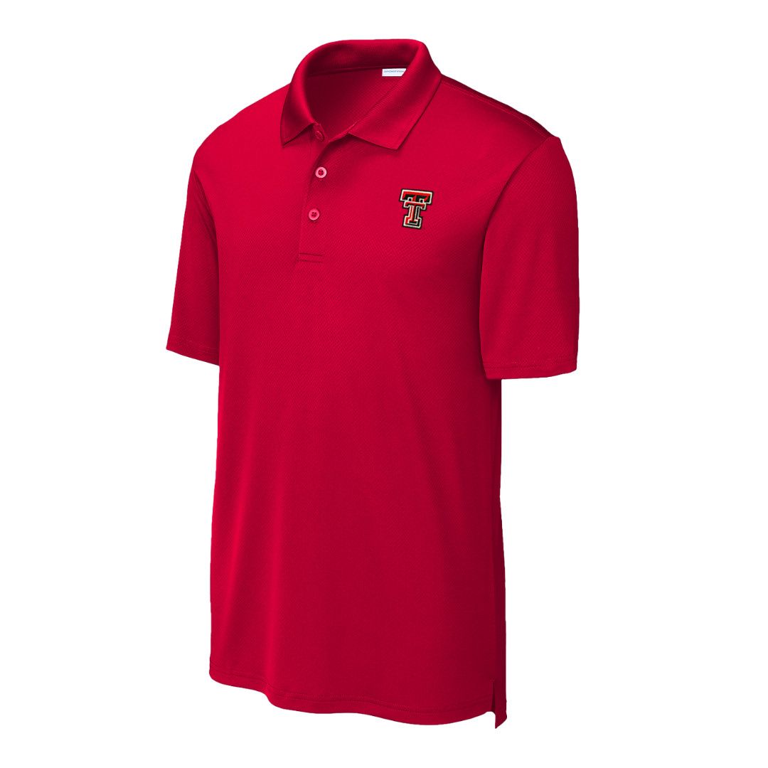 Honeycomb Sideline Men's Polo , Color: Black, Size: SM