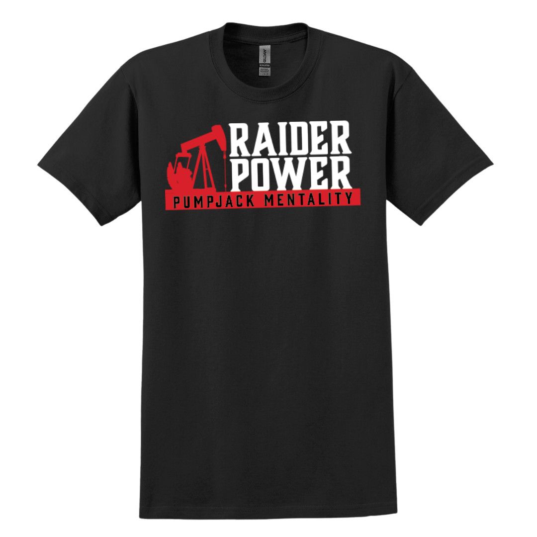 Raider Power Pumpjack Short Sleeve Tee, Color: Black, Size: SM