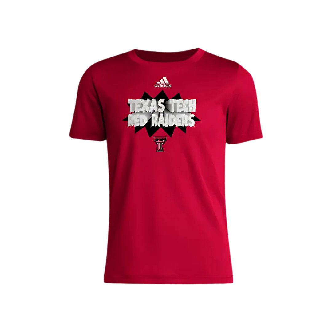 Adidas Power Pregame Youth Tee , Color: Red, Size: SM