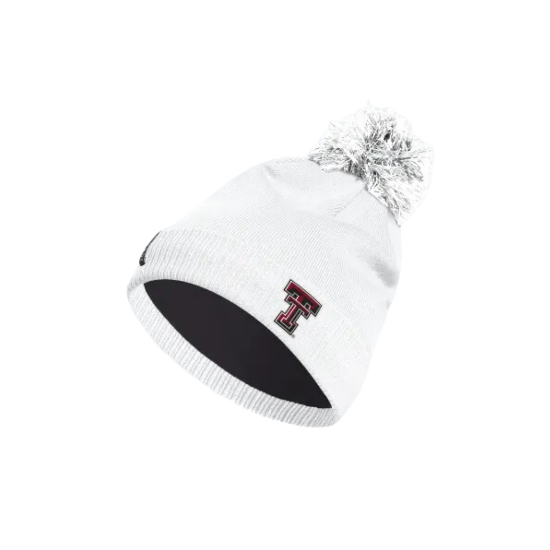 Adidas Cuffed Knit Pom, Color: White
