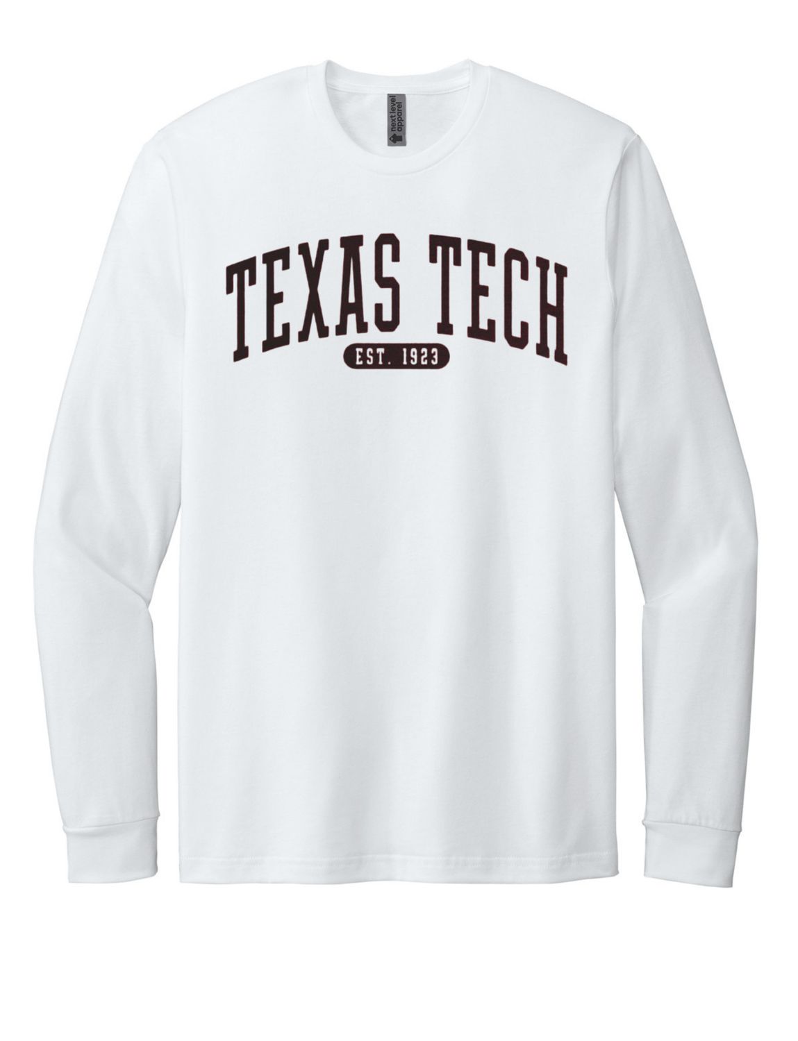 Established Arch Long Sleeve Tee, Color: White, Size: SM