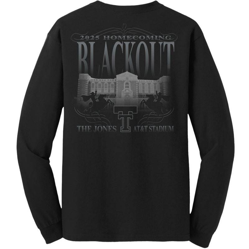 Homecoming 2025 Black Out Long Sleeve Tee