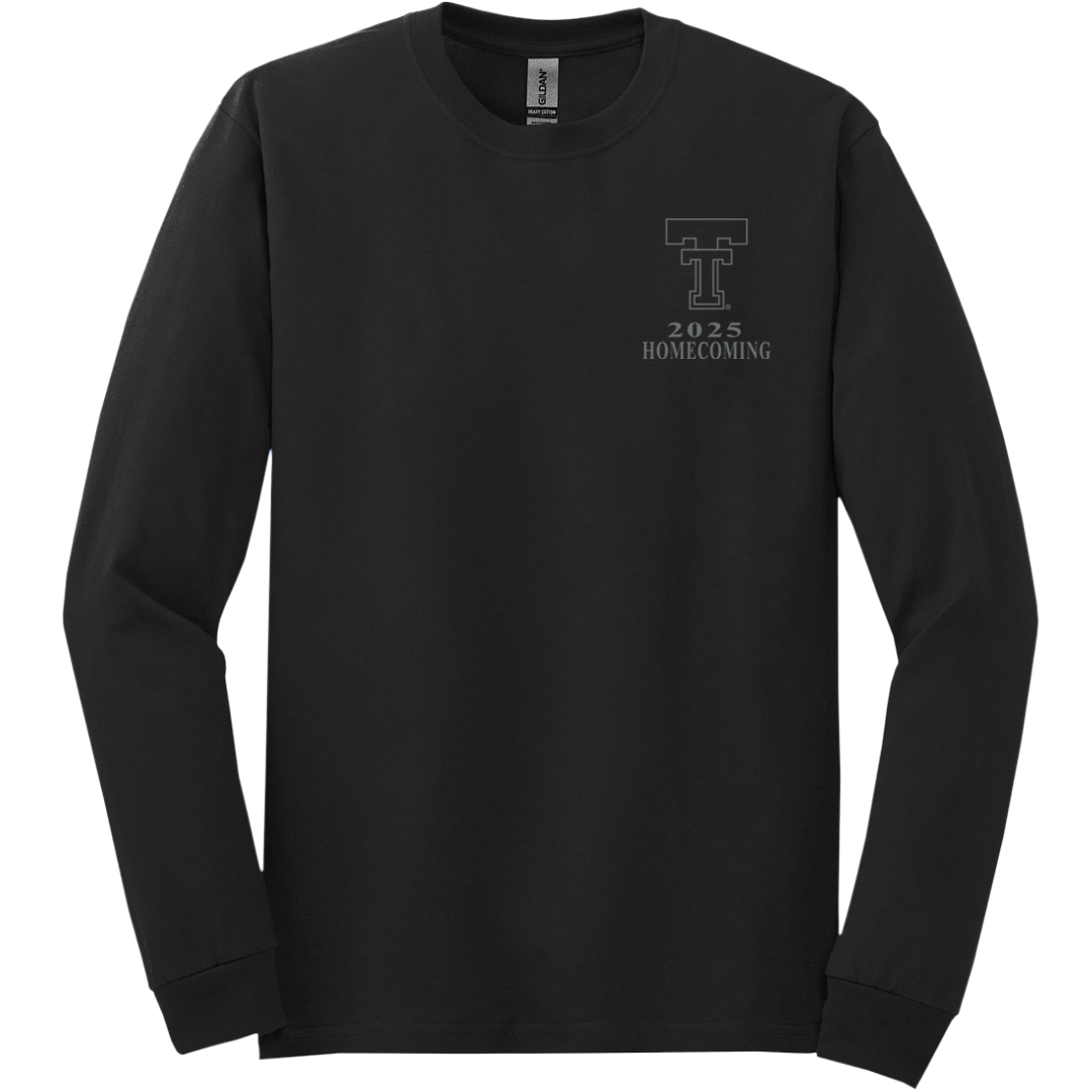 Homecoming 2025 Black Out Long Sleeve Tee