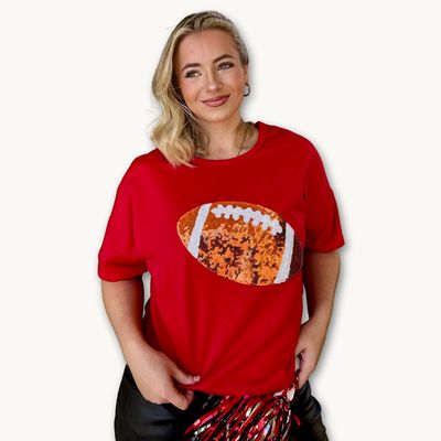 Sequin Football Gameday Blouse