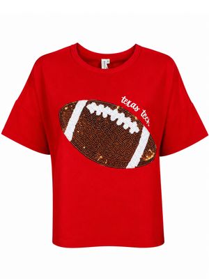 Sequin Football Gameday Blouse