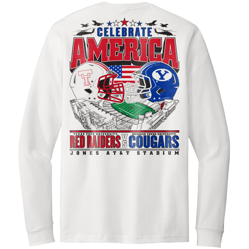 Celebrate America Game Day Long Sleeve  Tee 