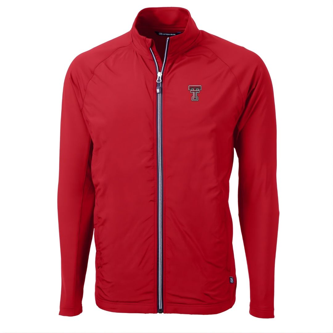 Adapt Knit Full Zip Jacket, Color: Red, Size: SM