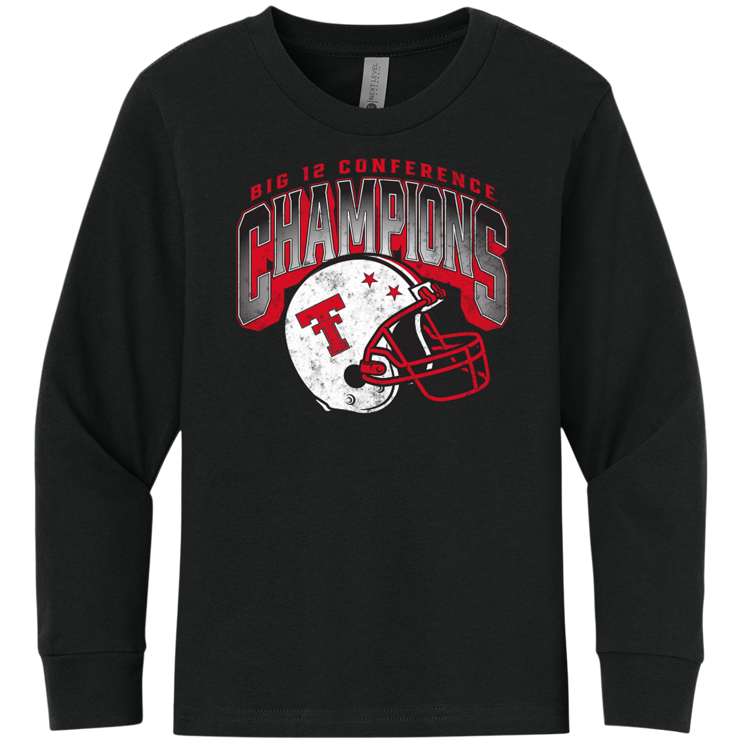 Big 12 Championship Helmet Youth Long Sleeve Tee