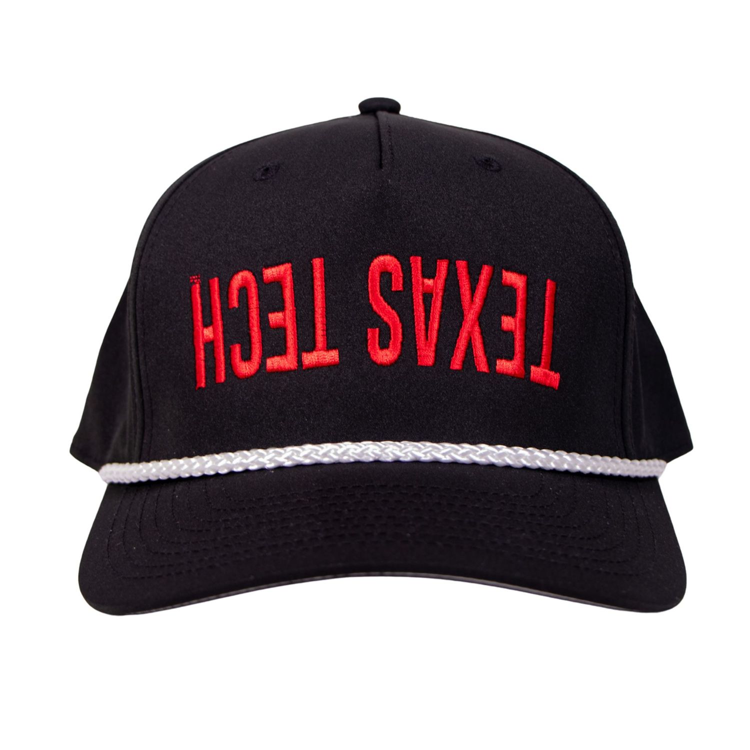 Upside Down Texas Tech Classic Rope Cap, Color: Black/White