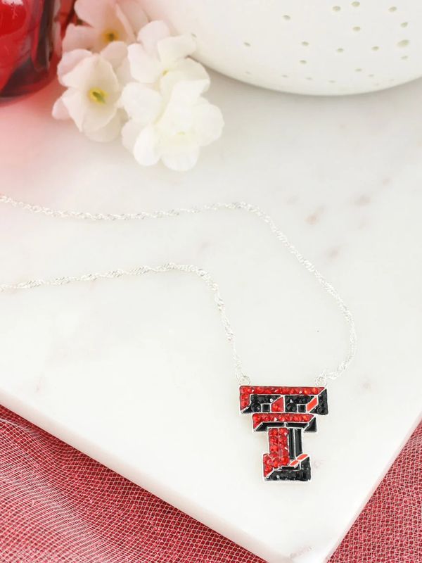 Double T Crystal Necklace