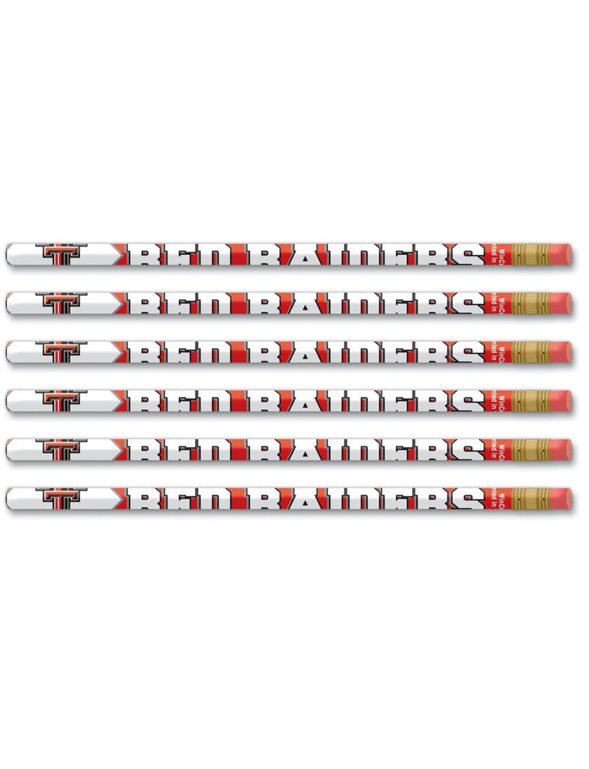 6 Pack TTU Pencils