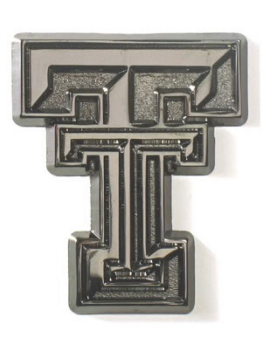 Auto Emblem Black Chrome Double T
