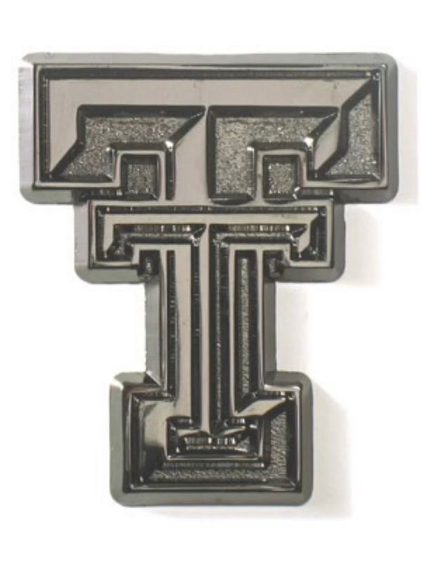 Auto Emblem Black Chrome Double T