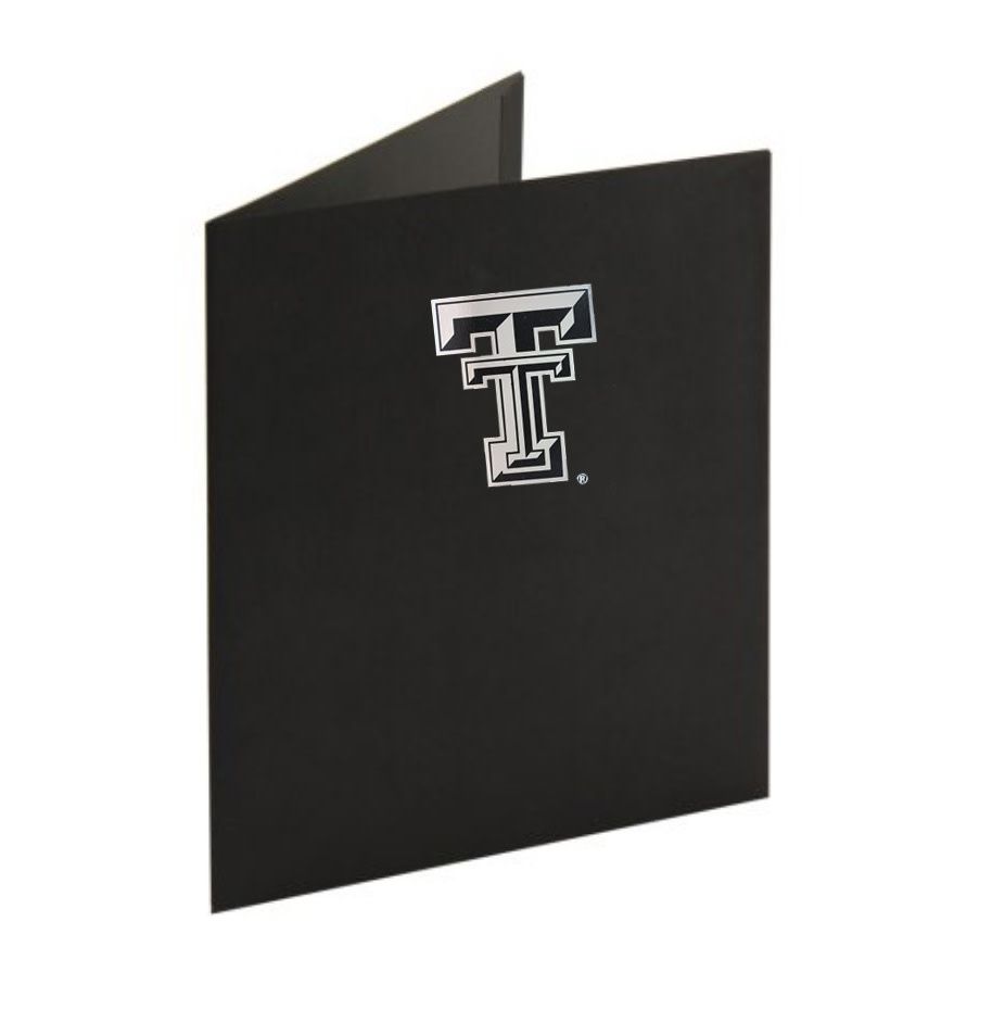 Black Folder with Silver Double T