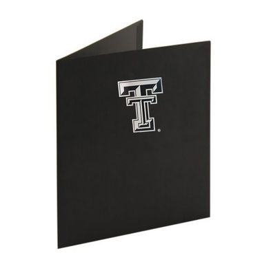 Black Folder with Silver Double T