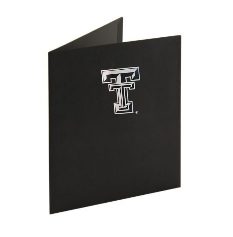 Black Folder with Silver Double T
