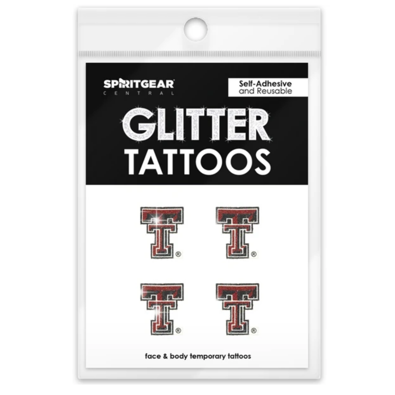 Glitter Double T Tattoo 4 Pack