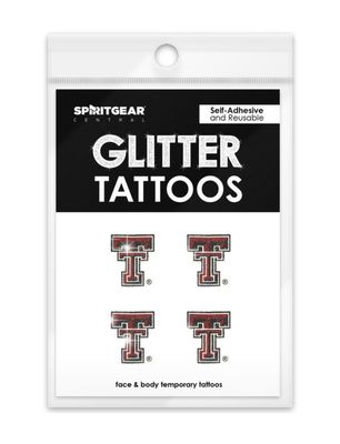 Glitter Double T Tattoo 4 Pack