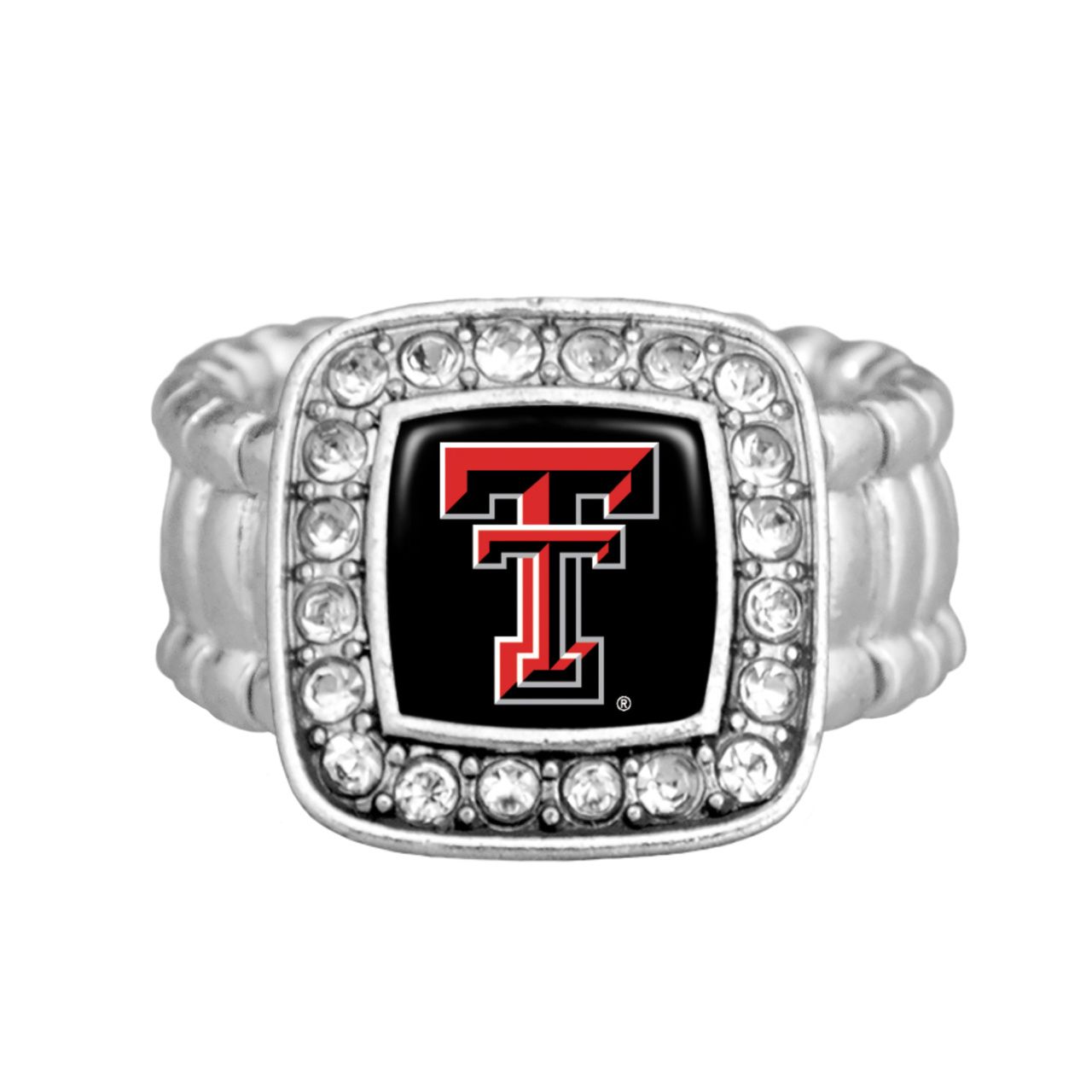 Square Crystal Stretch Ring