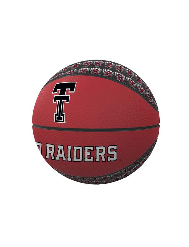 Repeating Logo Mini Size Rubber Basketball