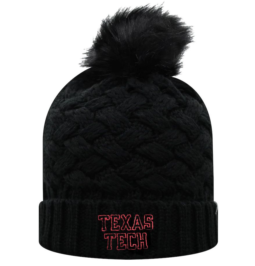 Frankie Cuffed Knit Black Toboggan