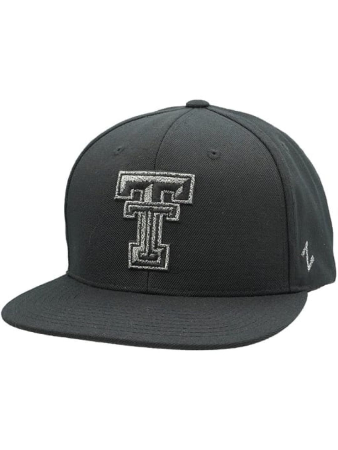 Tungsten Grey Logo Black Flatbill Cap