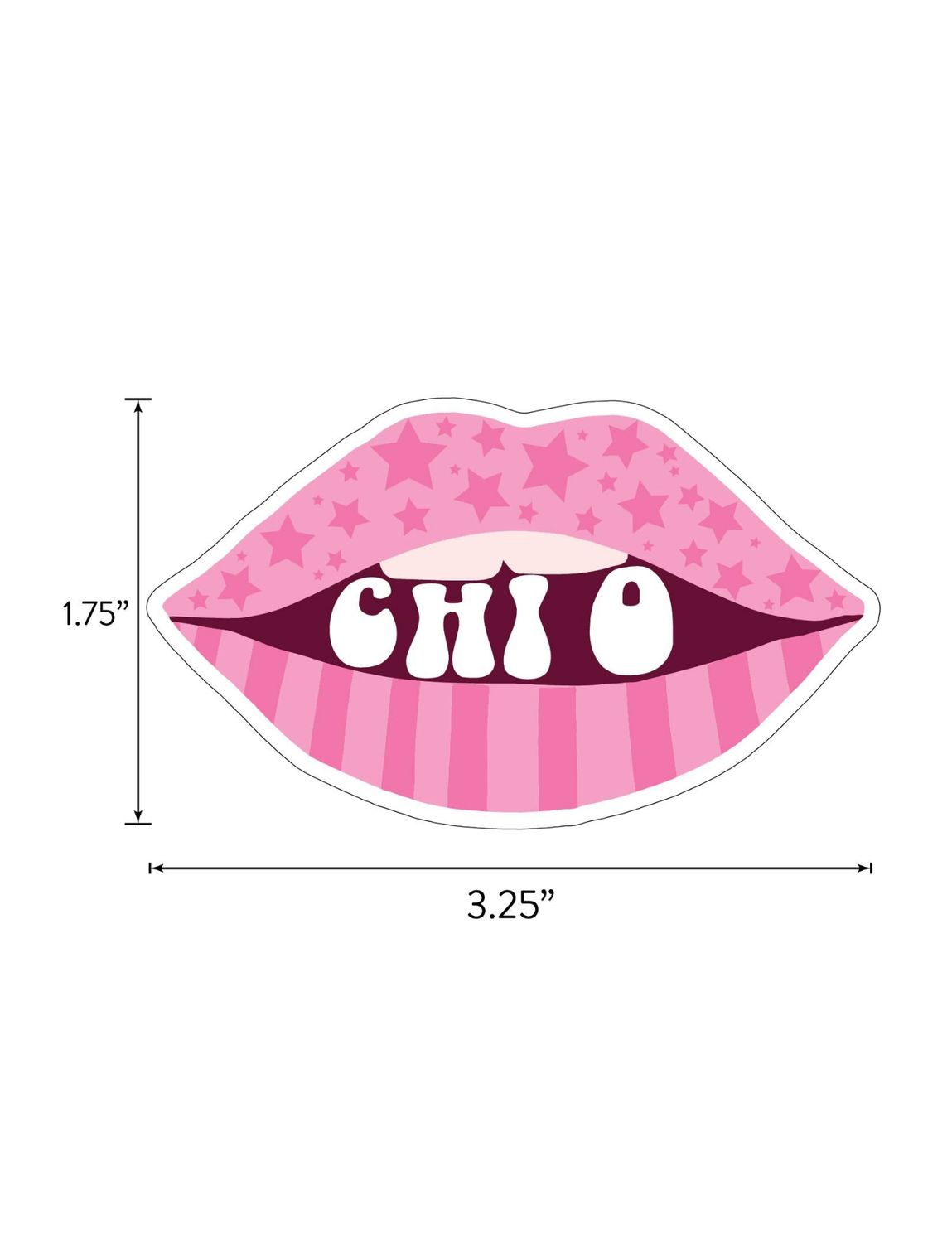 Chi Omega Girl Power Sticker Sheet
