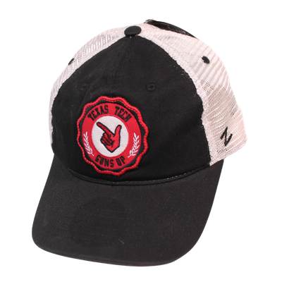 Zephyr Token Guns Up Black/Cream Mesh Cap