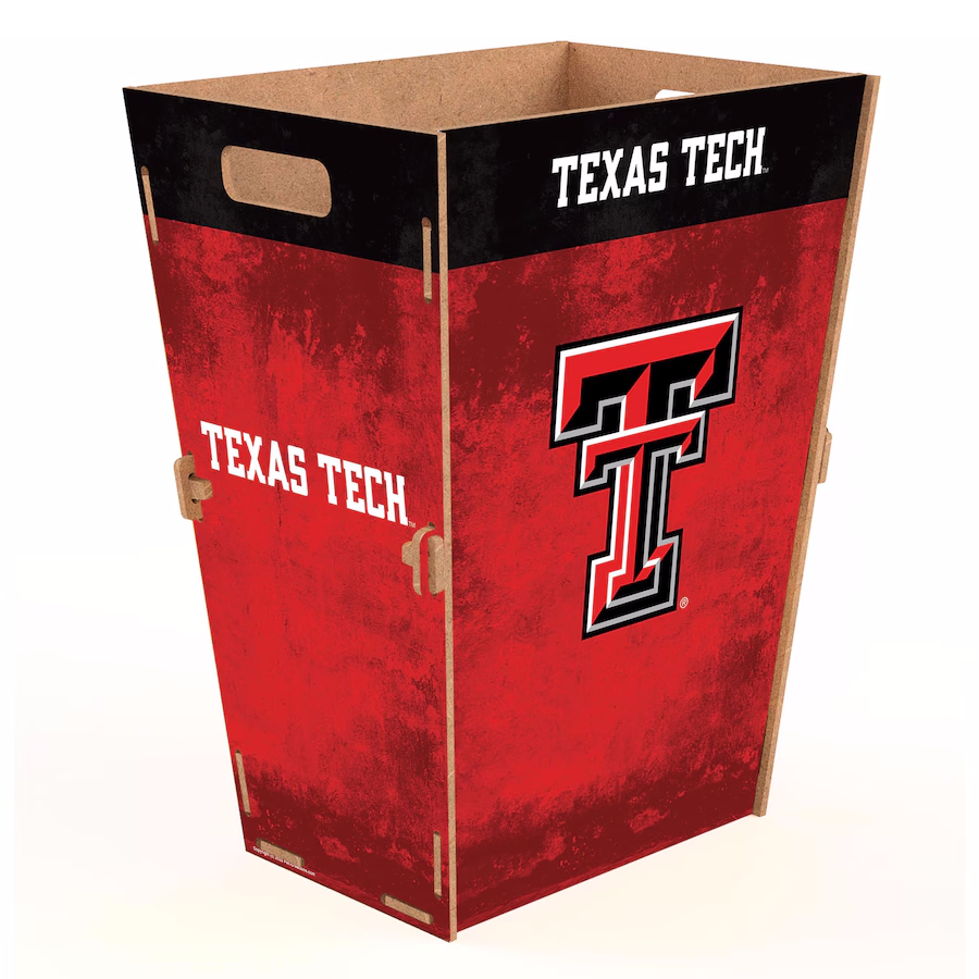 Double T Wooden Trash Bin
