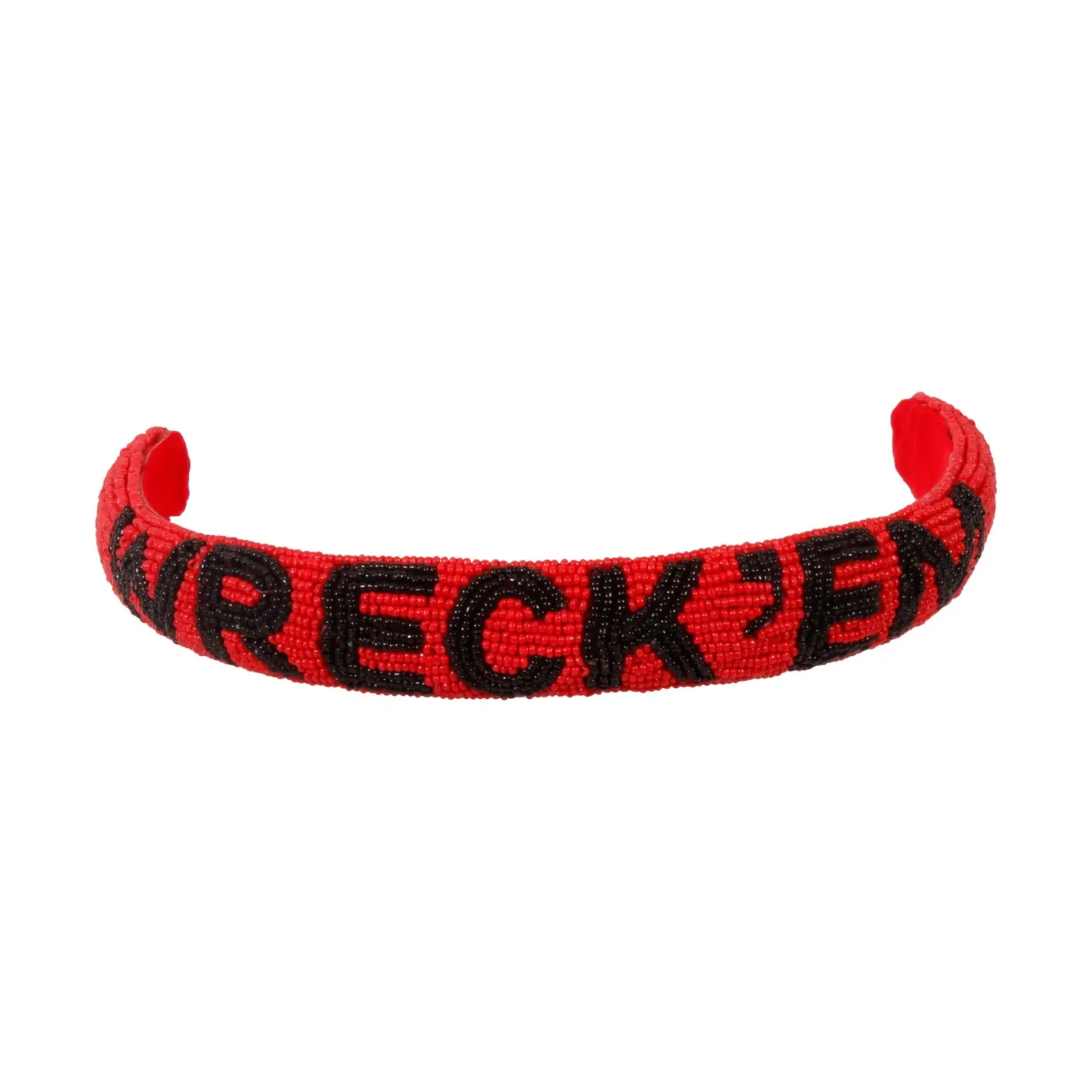 Wreck em Beaded Headband