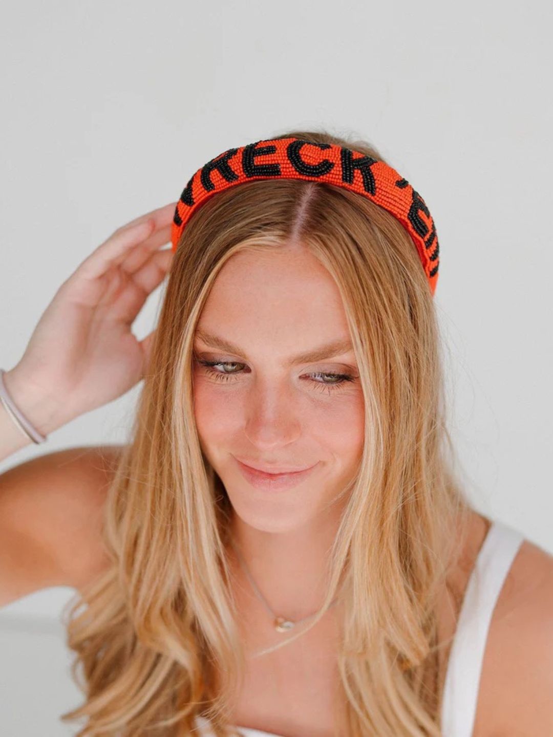 Wreck em Beaded Headband