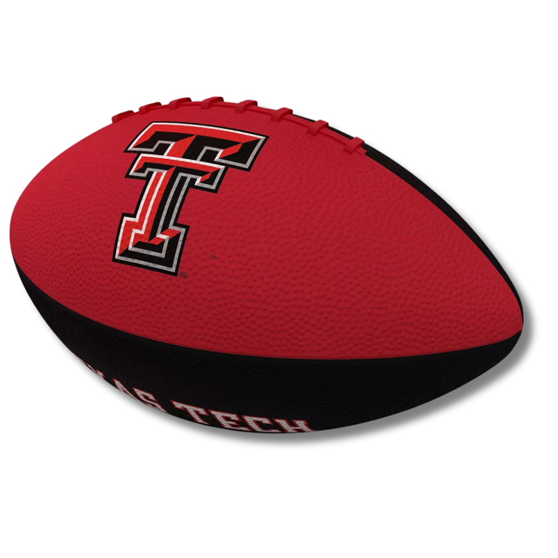 Junior Size Red &amp; Black Rubber Football