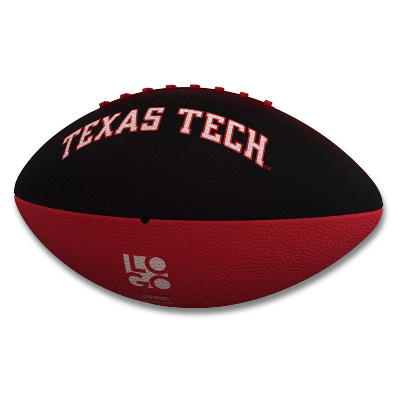 Junior Size Red &amp; Black Rubber Football