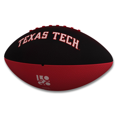 Junior Size Red &amp; Black Rubber Football
