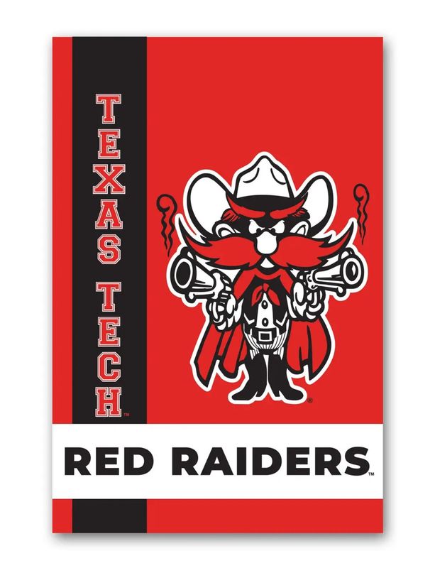 Raider Red Stripe Garden Flag