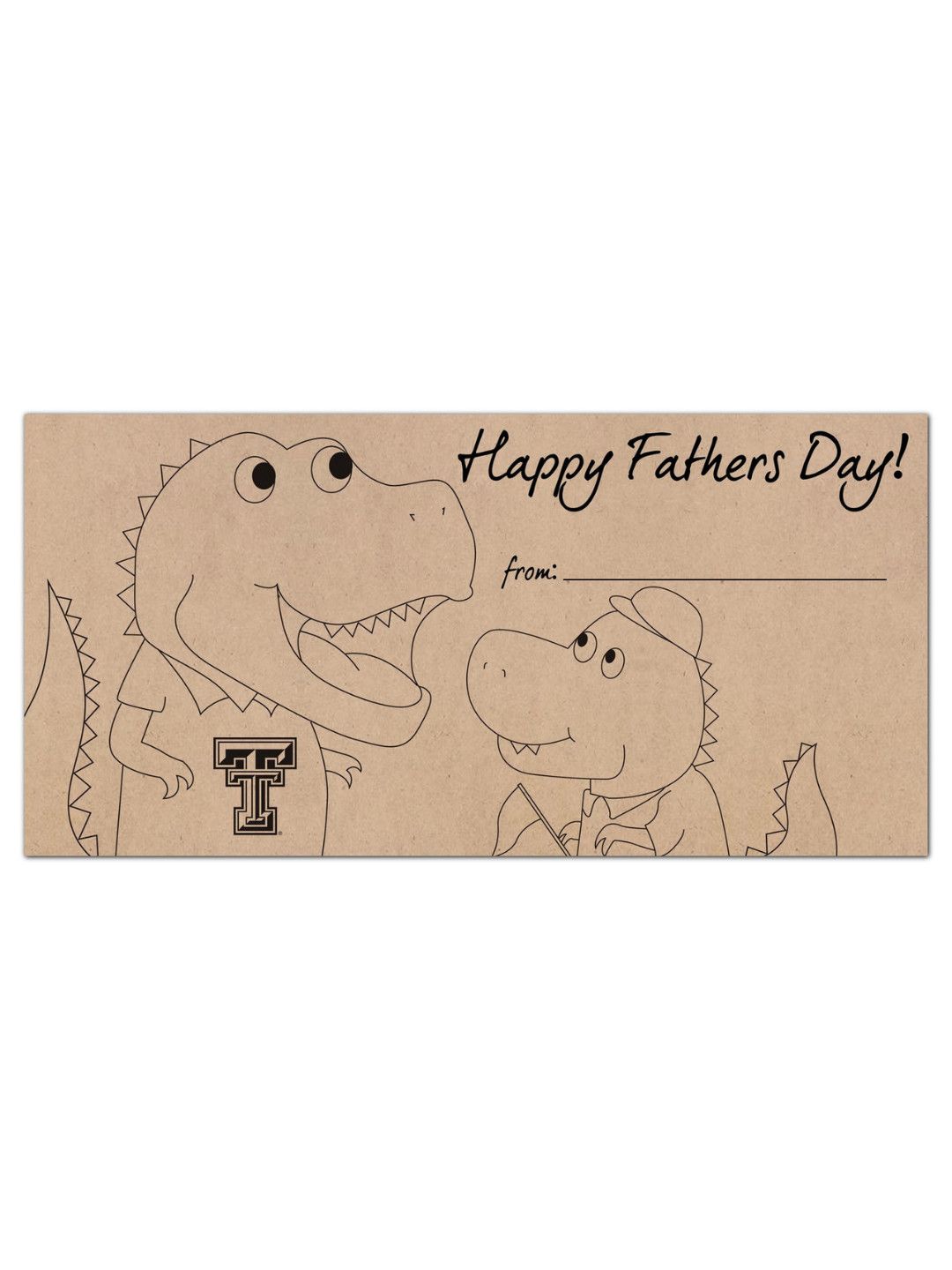 Father's Day Coloring Sign
