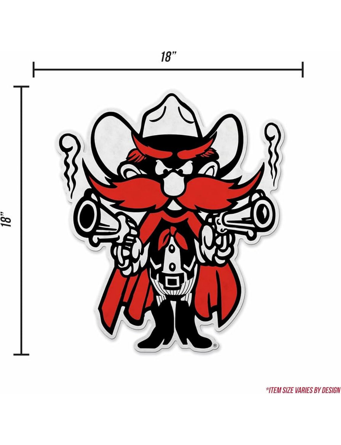 Raider Red Shape Cut 18" Felt Pennant