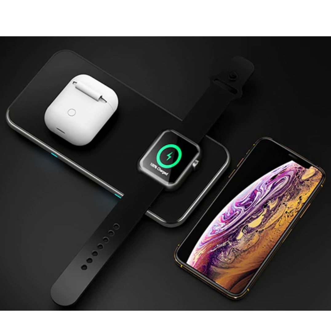 Wireless Glass Charge Pad 3 in 1