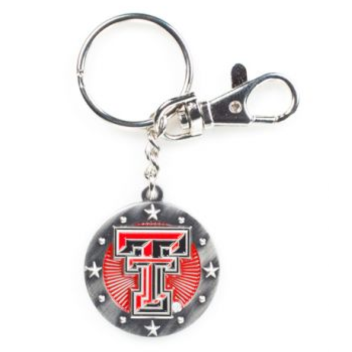 Impact Round Star Keychain