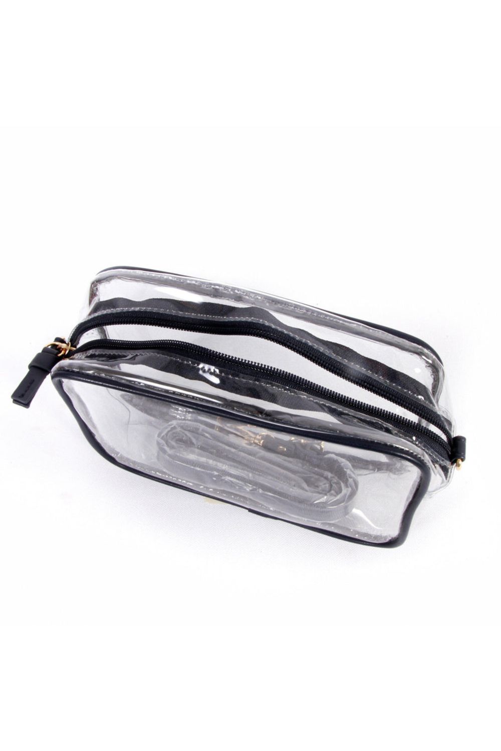 Bridget Clear Purse with Multi Straps - Red
