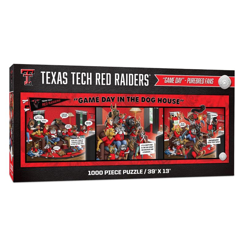 Game Day in the Dog House 1000 Piece Puzzle