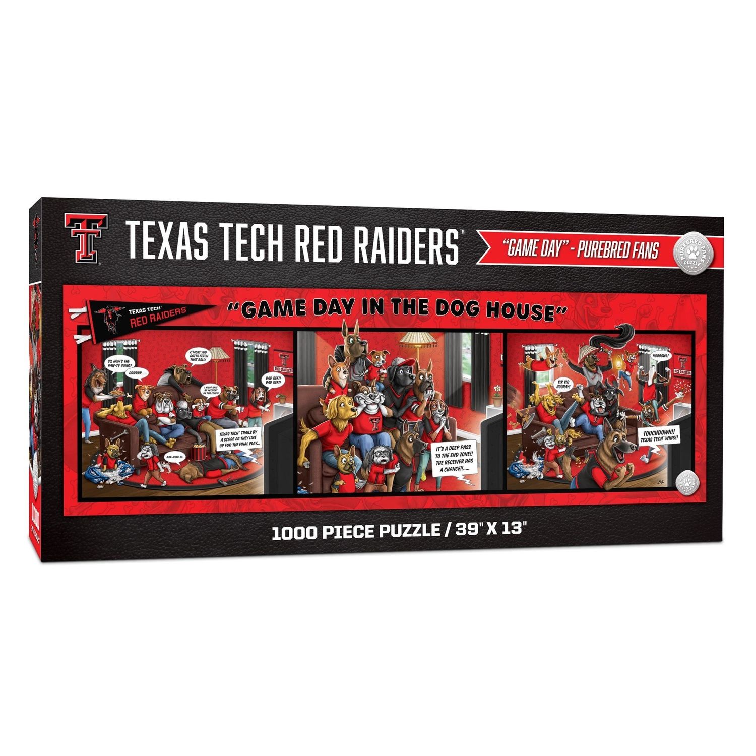 Game Day in the Dog House 1000 Piece Puzzle