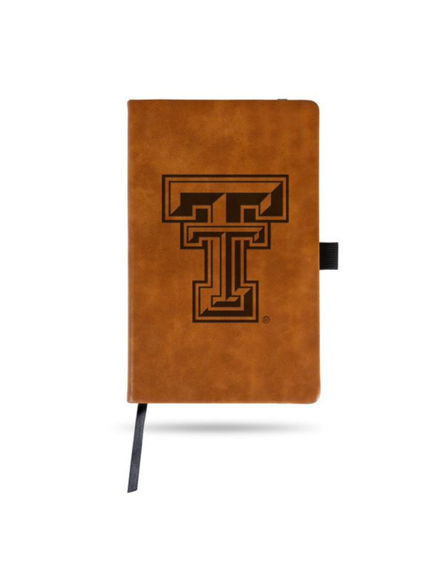 Laser Engraved Notepad with Elastic Band - Tan
