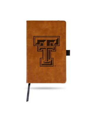Laser Engraved Notepad with Elastic Band - Tan
