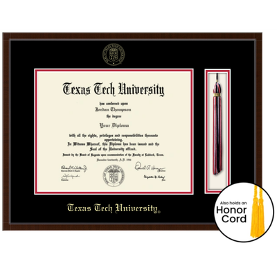 Diploma Frame with Tassel/Cord Display